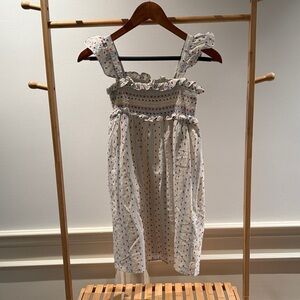 Cat & Jack White and Pink Ruffled Kids Dress